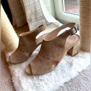 Carvela open toe mules